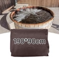thumbnail image 3 of Housse de Spa Extérieure Marron, Élastique pour Spas et Tables de Jardin, 190x89cm, Protection des Meubles Résistante aux Intempéries, 3 of 5