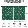 thumbnail image 2 of Blackout Kids Curtains,Green Christmas Snowflake Pattern Childrens Insulated Curtains Set Of 2,Bedroom Essentials,Toddler Room Decor 52"x63", 2 of 5