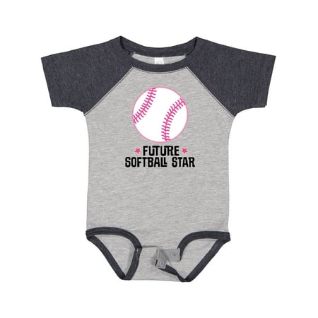 

Inktastic Future Softball Star Sports Gift Baby Girl Bodysuit