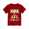 thumbnail image 4 of SGFCWSX Girls Short Sleeve T-Shirt, Kids Summer Regular Fit Graphic Casual Tops Red Size 7-8Years, 4 of 4