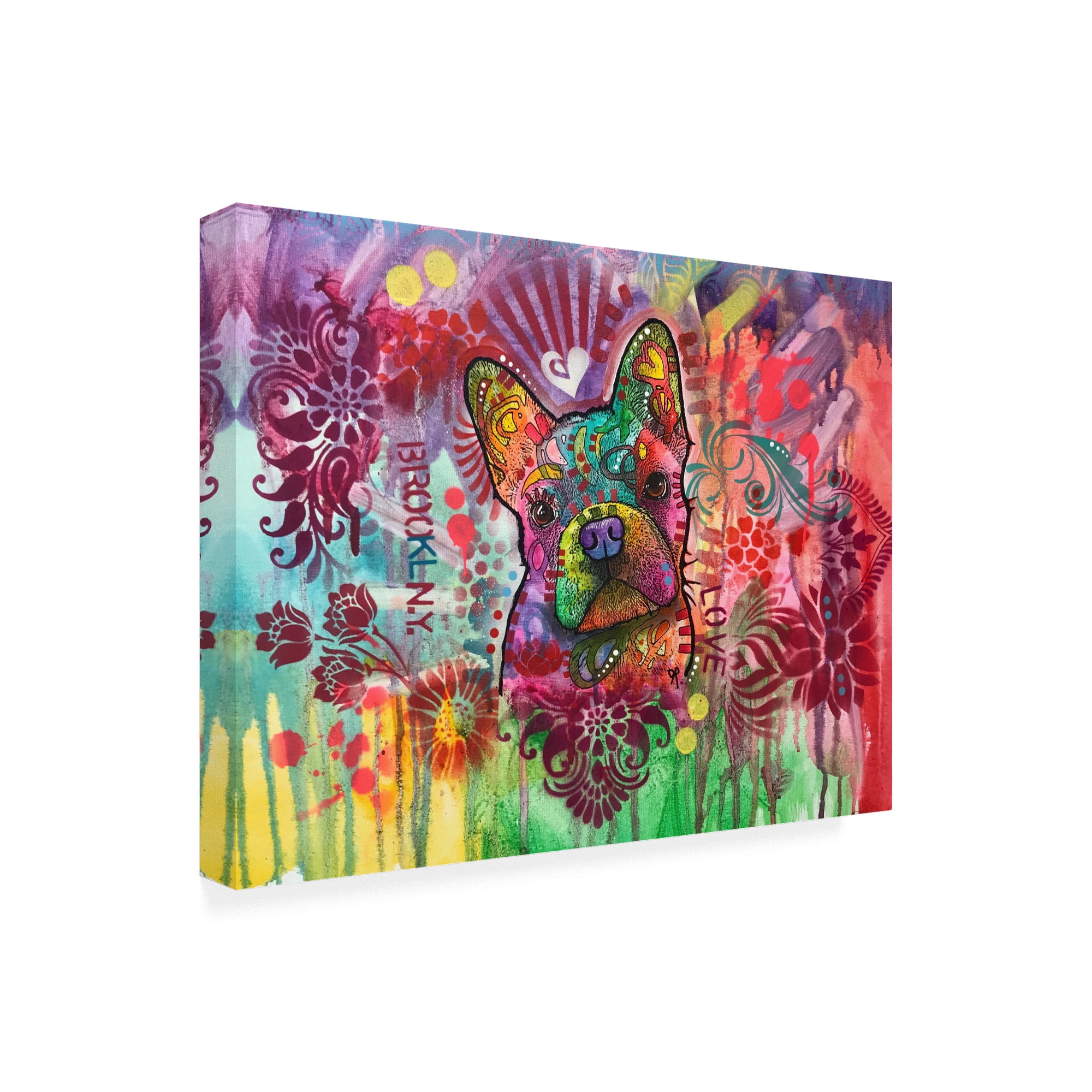Trademark Fine Art 'Frenchie Jacket' Canvas Art by Dean Russo