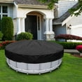 thumbnail image 3 of 6 Ft Round Pool Cover, Solar Covers for Above Ground Pools, Inground Pool Cover Protector with Drawstring Design Increase Stability, Hot Tub Cover Ideal for Waterproof and Dustproof (Black), 3 of 8