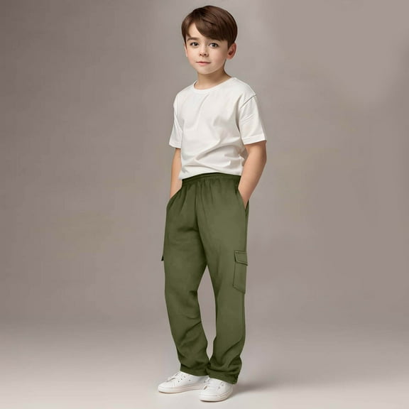 Sweatpants For Boys Girls 6-15 Years Athletic Workout Athletic Activewear Quick Dry Breathable Kids' Soft Sweatpants With Drawstring And Pockets Casual Pants