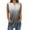 Grey, variant on Womens Tops Round Neck Button Sleeveless Loose Tank Top Polyester Spandex Blended Thick Strap Solid Color Casual Summer Camisole 2Xl Size Tank Tops for Women