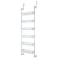thumbnail image 2 of Smart Design Over the Door Pantry Organizer Rack w/ 6 Baskets -18.5 x 63.2 inch- White, 2 of 10