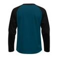 thumbnail image 6 of Hearthz Raglan Long Sleeve Gym Shirts Men Fall Color Block Crewneck Sports Baseball Jerseys T Shirts, 6 of 6