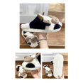 thumbnail image 2 of Media bolsa de remolque de algodón de vaca 36 a 37, pantuflas de vaca peludas, zapatos de algodón cálidos y acogedores, pantuflas sin cordones con forma de Animal para, 2 of 5