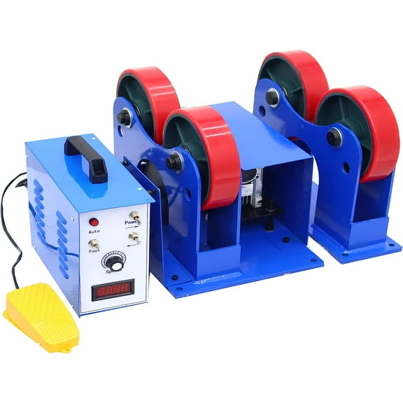 EQCOTWEA Welding Tank Turning Rolls Linkage Roller Welding Turning Positioner for Welding Equipment Support 2200LBS 50-600mm Diameter
