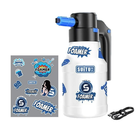 5L Electric Car Wash Watering Can USB Rechargeable Sprayer Foam Home O3C2