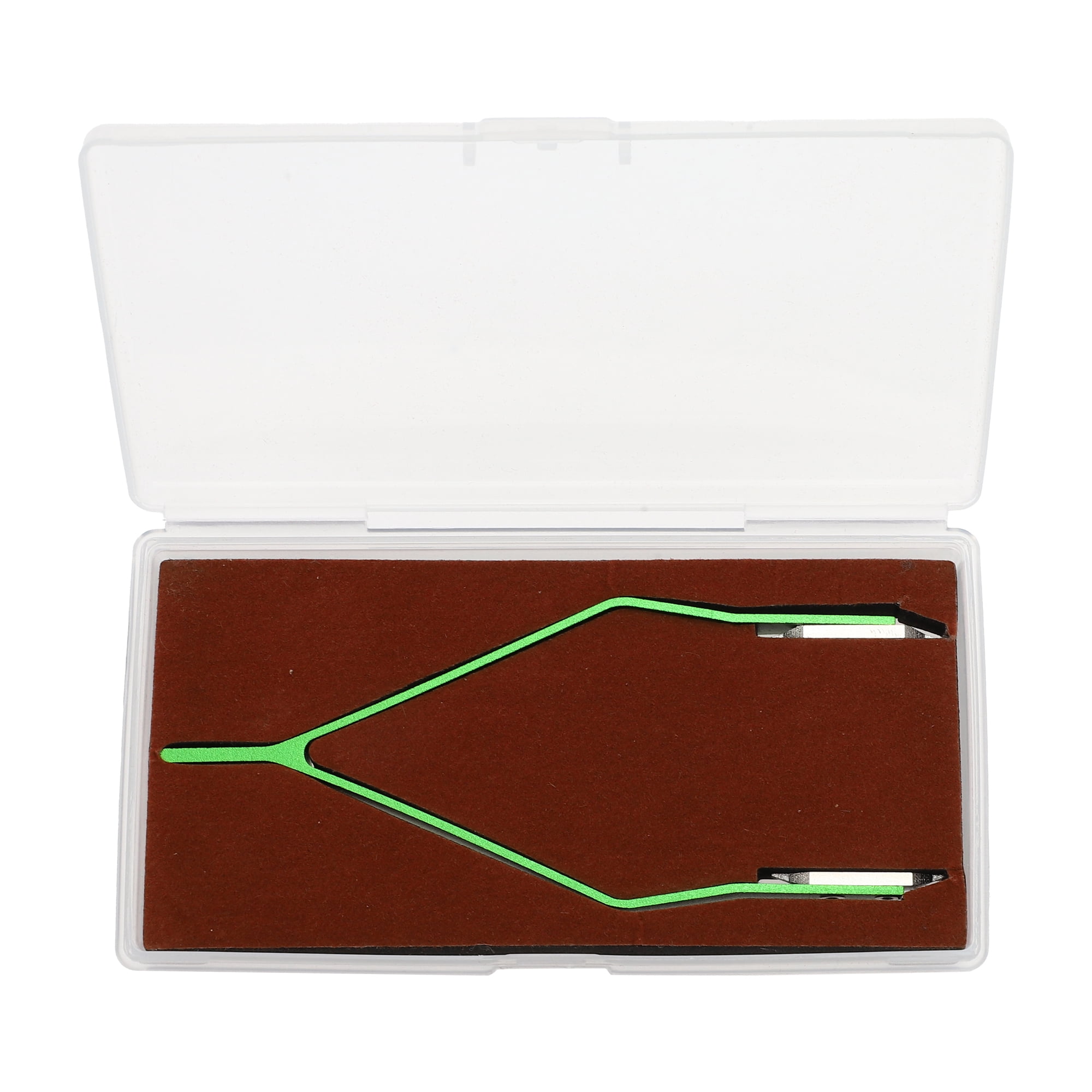 Unique Bargains V-Shaped Watch Spring Bar Tweezers Aluminum Alloy Repair Tool Green
