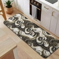 thumbnail image 5 of Black White Gold Marble Pattern Kitchen Rug Mat,Kitchen Runner Rugs Non Skid Washable,Decorative Kitchen Floor Mats for Kitchen,Sink,Laundry,17"x47.2", 5 of 7