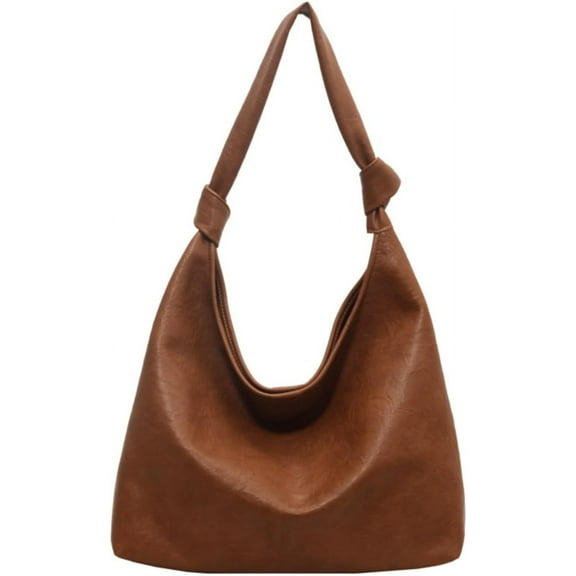LinYooLi Vintage Slouchy Shoulder Hobo Bags for Women Trendy Soft PU Leather Clutch Purse Totes Handbags