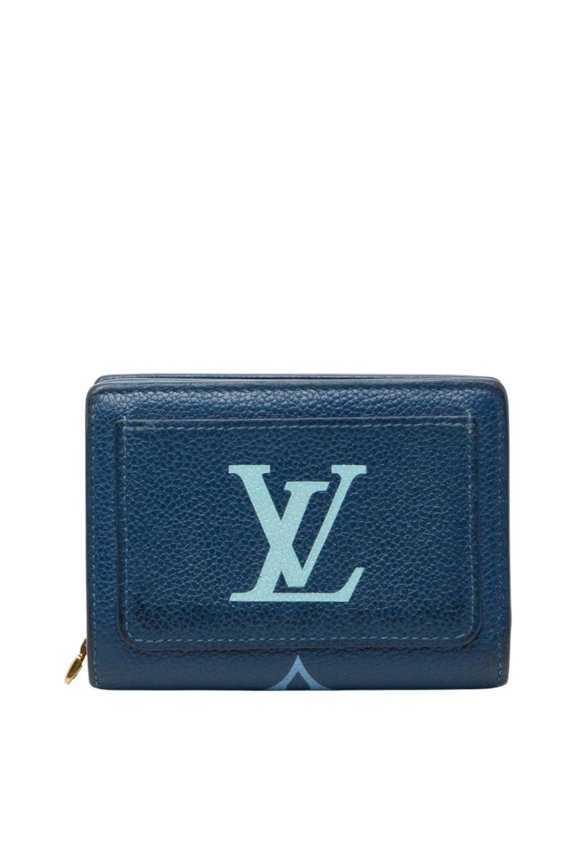 Pre-Owned Louis Vuitton Two-Tone Monogram Empreinte Portefeuille Claire Bi-fold Compact Wallet...