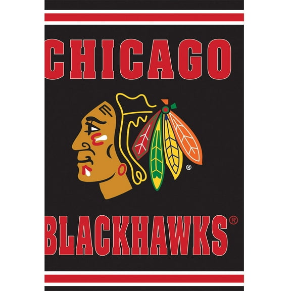 Chicago Blackhawks 28" x 44" Double-Sided Embossed Suede House Flag