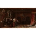 thumbnail image 2 of Paul Delaroche 24x15 Gold Ornate Framed and Double Matted Museum Art Print Titled - The Assassination of the Duke of Guise at the Chateau De Blois in 1588 (1834), 2 of 4