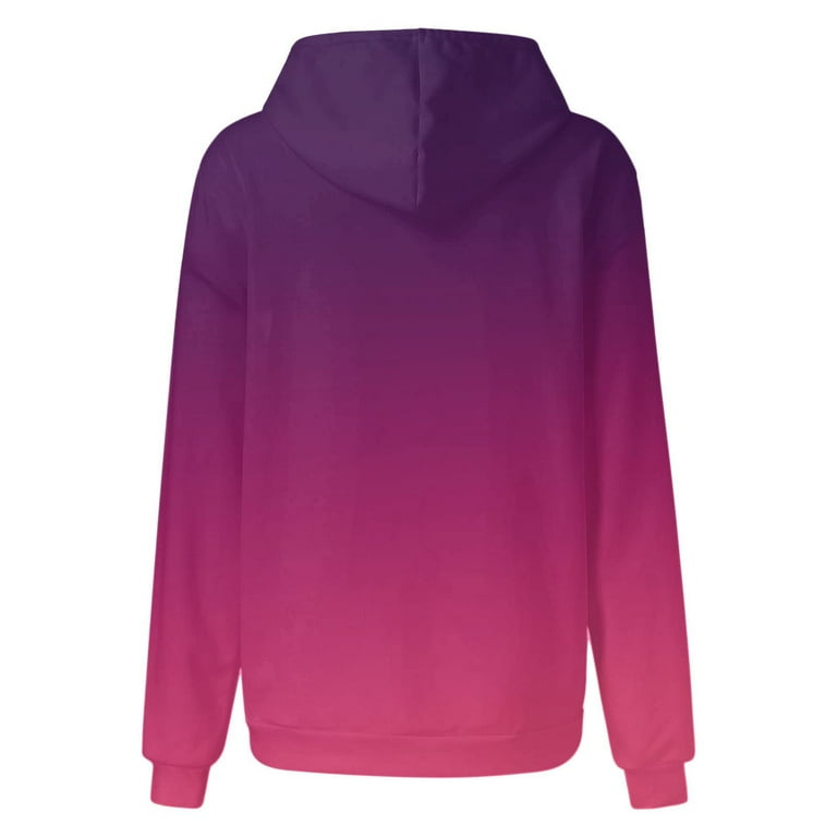 Girls ombre hoodie hotsell