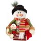 thumbnail image 3 of Decoración de mesa navideña, muñeco de peluche de Papá Noel y muñeco de nieve Adorno tradicional para fiesta temática navideña Boda Bar en casa Decoración de escenas de mesa Ormromra WMPH-1319-3, 3 of 6