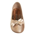 thumbnail image 4 of Badgley Mischka Low Heeled Ballerinas (Little Kid Sizes), Rose Gold Shimmer, 11, 4 of 8