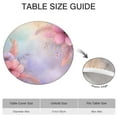thumbnail image 6 of Delicate Floral Watercolor Pattern Round Fitted Tablecloth with Elastic Edge,Dining Table Cover Waterproof,Outdoor Round Tablecloth for Camping,Dining,Indoor and Outdoor, 6 of 7