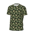 thumbnail image 6 of Wukai Camouflage Dinosaur Print Men's Short-Sleeved Mesh T-Shirt,Quick-Dry Short Sleeve Workout T-Shirt-Medium, 6 of 8
