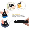 thumbnail image 3 of Conisy Women's Small Leather Trifold Wallet,cute Little Flower Pattern Slim Front Pocket Ladies Purse (flower Black), 3 of 4