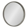 thumbnail image 1 of Kate and Laurel Valenti Farmhouse Round Wall Mirror, 18 Inch Diameter, Gray, Decorative Circle Mirror, 1 of 7