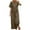 02 Khaki, variant on bnaln 2 Piece Outfits Womens Linen Lounge Sets Summer Outfits Crewneck Short Sleeve T-Shirts Tops Wide Leg Pants Set Plus Size Summer Matching Tracksuit Soft Comfy Loungewear
