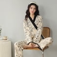 thumbnail image 5 of Conjunto de pijama para mujer, ropa de dormir de manga larga, conjunto de ropa de dormir de 2 piezas, conjuntos de salón, 5 of 5