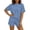 01 Blue, variant on Womens Two Piece Outfits Lounge Shorts Set Short Sleeve Loose Crewneck T-Shirt Going Out Matching Sets