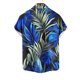 thumbnail image 4 of Blusa y camisa de manga corta con cuello vuelto para hombre, estilo casual, con cuello estampado, manga corta, botones, moda, cárdigan con bolsillo, blusa de poliéster para hombre, 4 of 4