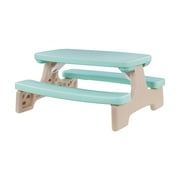 Kidzilla Bench Kids Table Set Children Picnic Bench Boy Girl Aqua or Beige