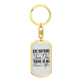 thumbnail image 4 of Die Before You Die Stainless Steel or 18k Gold Premium Swivel Dog Tag Keychain, 4 of 8