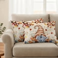 thumbnail image 6 of Outdoor Pillow Covers 20x12 Set of 2, Gnomes Pumpkin Fall Waterproof Patio Throw Pillow Covers for Couch Sofa Chair, Thanksgiving Branches Maple Leaves Decorative Pillowcases for Throw Pillows, 6 of 9
