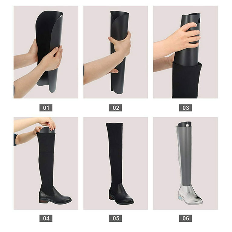 Hands DIY 8pcs Boot Shaper Form Inserts Tall Boot Support Reusable Boot  Stand Holder for Men Women Knee High Tall Boots