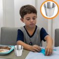 thumbnail image 1 of OUNONA 5pcs Stainless Steel Portion Cups Silver Round Dipping Bowls for Hot Pot Back to School, 1 of 8