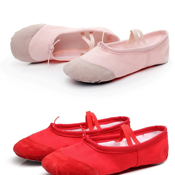 FENGGUIQU Cotton Gymnastics Shoes for Girls, Lightweight and Breathable, 1 Pair, Comfortable Fit for Training and Practice