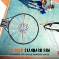 thumbnail image 2 of KFFKFF Panier de Basketball, Panier de Basketball à Monter sur Porte Ou Mur, Robuste Q235 Anneau Flexible de Basketball Substitut de But avec Filet et Double Ressort, Anneau Suspendu Régulier de 18 Pouces pour Intérieur Extérieur, 2 of 9