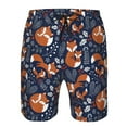 thumbnail image 3 of Goofa Cute Foxes Printed Mens Swim Trunks Summer Quick Dry Short Beach Swimwear Bathing Suits-3X-Large, 3 of 9