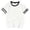 White, variant on REDARER Girls' Striped Graphic Tee - Short Sleeve Summer Casual Cute Printed Fashion Comfortable Toddler Kids Daily Layering Top,4-5 Years