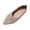 Khaki, variant on Lenago Flat Shoes for Women Slip On Low Wedge Casual Walking Shoes with Arch Support Summer Beach Fashion Shoes Footwear Khaki Size-8.5