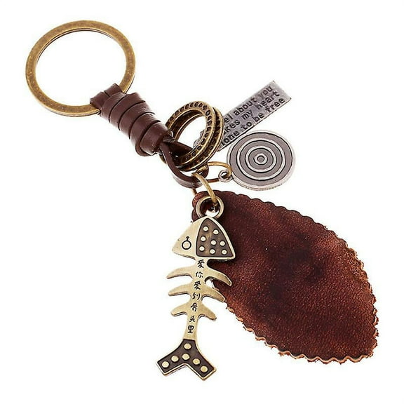 1pcs Fish Bone Keychain