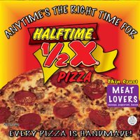 Halftime Thin Crust Meat Lovers Pizza, 21.5 oz