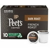 Peet,S Coffee, Dark Roast K-Cup Pods For Keurig Brewers - French Roast 10 Count (1 Box Of 10 K-Cup Pods)