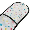 thumbnail image 4 of Yayeee Double Oven Mitt Kitchen Heat Resistant Baking 35" x7" Quilted Glove, White Retro Pattern, 4 of 6