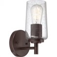 thumbnail image 1 of Quoizel Edison Bath Fixture with 1 Light in Western Bronze, 1 of 5