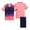 Pink, variant on Cethrio Boys' Summer Short Sets, Breathable Running 2 Piece Athletic Outfit Sets Activewear Dark Blue Size 10-12 T
