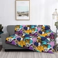 thumbnail image 2 of Fotbe Retro Panther Manta de Franela con Estampado, Manta Ultrasuave para Cama, Sofá, Auto, Hipoalergénica y Antibolitas-80"x60", 2 of 6