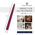 thumbnail image 4 of Colonial Candle Handipt Unscented Taper Candle Mulberry, 12 inch, 10 Hours Burn, Pack of 12, 4 of 7