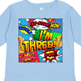 thumbnail image 4 of Inktastic I'm Three Comic Book Boys or Girls Long Sleeve Toddler T-Shirt, 4 of 5