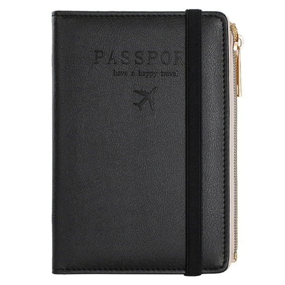 Pouches For Organization ACdream RFID Blocking Passport Holder Travel Wallet Premium PU Leather Cover Passport Book With Card Holder Pen Slot Keep Organization And Travel For Women And Men